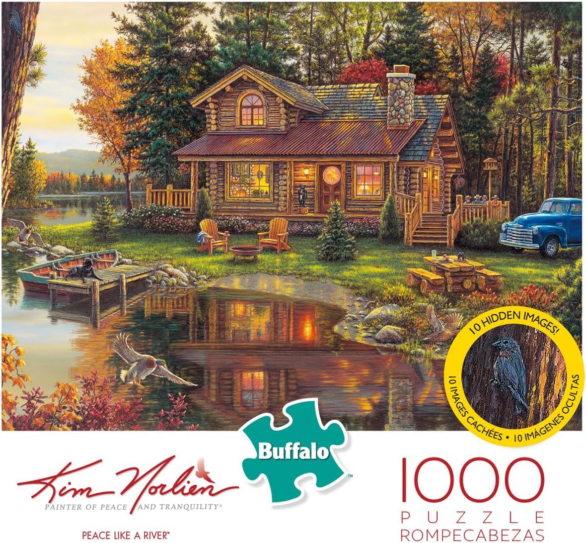 Buffalo Games - Kim Norlien - Peace Like A River - 1000 Piece Jigsaw Puzzle for Adults -Challenging Puzzle Perfect for Game Nights - Finished Size is