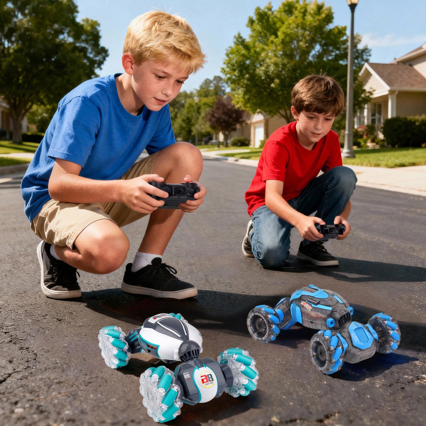 PREPOP Gesture Sensing RC Stunt Car, Birthday for Age 6 7 8-12 13+ Year Old Boys - Cool Toys for Kids, Hand Controlled Remote Control Twist Vehicle