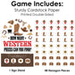 Big Dot of Happiness Western Hoedown - Wild West Cowboy Party Scavenger Hunt - 1 Stand and 48 Game Pieces - Hide and Find Game