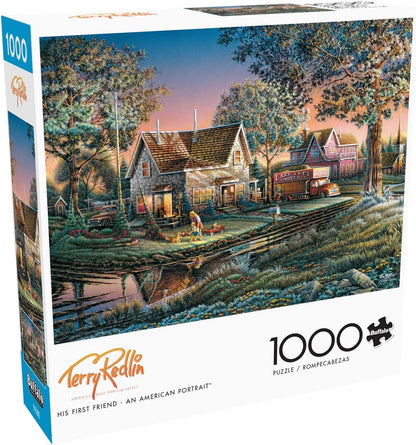 Buffalo Games - Terry Redlin - His First Friend - 1000 Piece Jigsaw Puzzle for Adults Challenging Puzzle Perfect for Game Nights - 1000 Piece Finished