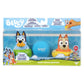 Bluey Bath Squirter Toys Pack of 3, Lightweight Floating Water Toy Set with Bingo and Beach Ball, Squeezable Bath Toys for Toddlers and Kids, Ages 3+