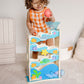 Melissa & Doug Rollables Wooden Ocean Slide Infant and Toddler Toy (5 Pieces) Ocean Themed Toys For Toddlers, Early Learning Toys For Infants And