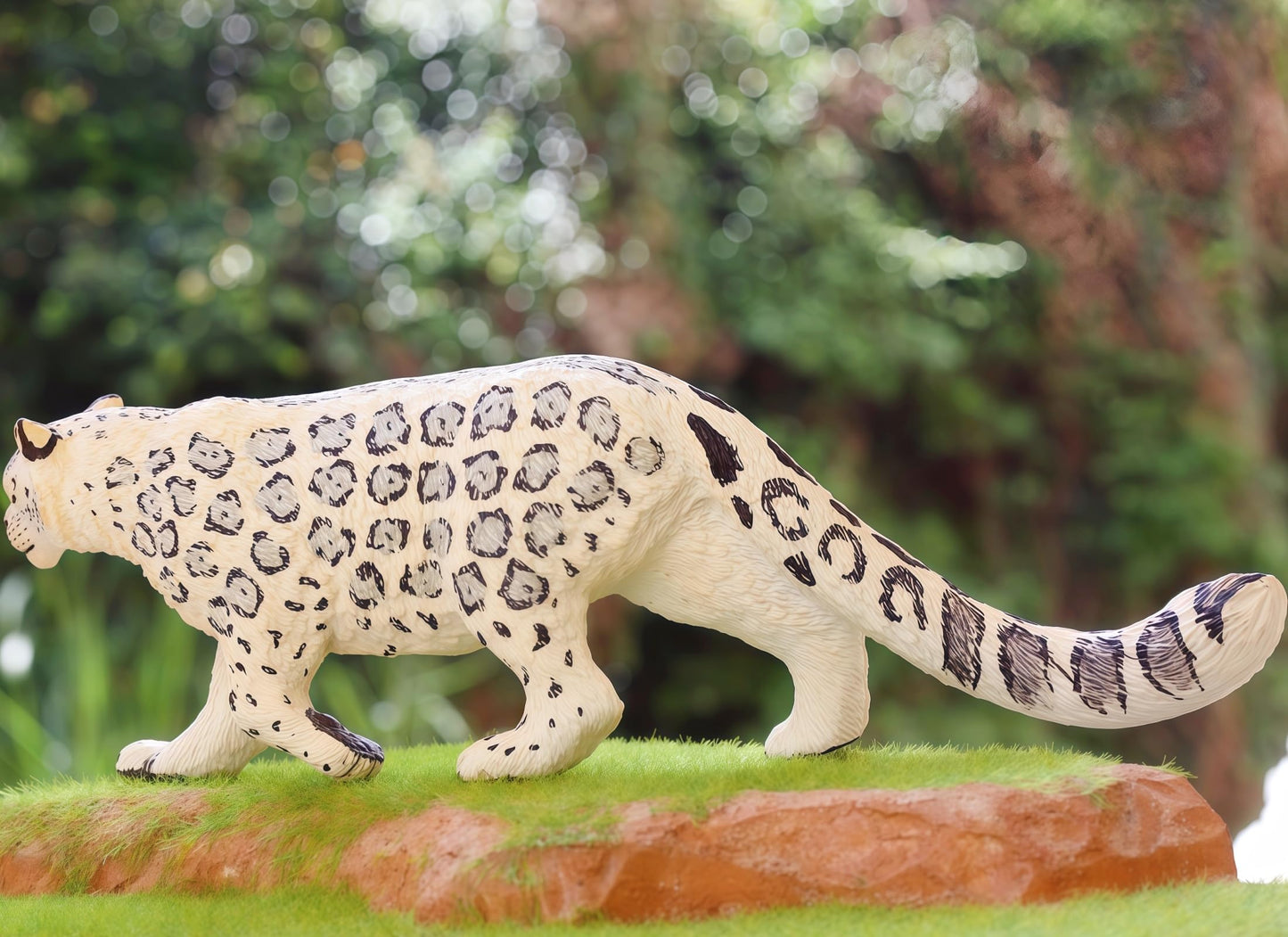 Gemini&Genius Leopard Figurine Toy, Wildlife World Action Figure for Kids