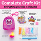 Creativity for Kids Bubble Gems Backpack Keychain: Kitty Princess, Mini Diamond Painting Kits for Kids, Arts and Crafts for Kids, Easter Basket