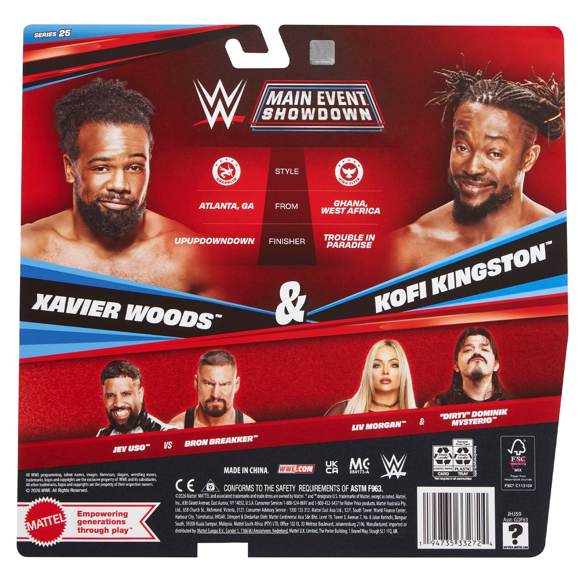 New Day (Xavier Woods & Kofi Kingston) - WWE Main Event 2-Packs 25