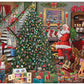Bits and Pieces - 1000 Piece Christmas Jigsaw Puzzle for Adults - Christmas Joy by Bigelow Illustrations - Santa Puzzle with Unique Random Cut Pieces