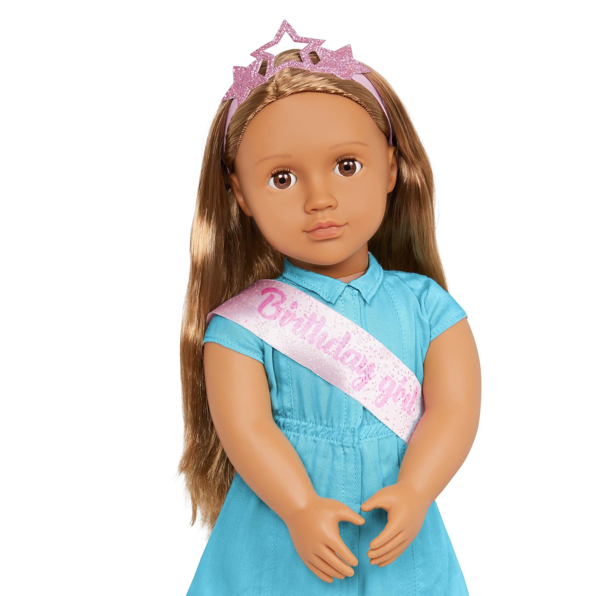 Our Generation - 18 Inch Doll - Blonde Hair and Brown Eyes - Birthday Party Accessories - Pretend Play - Toys for Kids 3 and Up - Anita