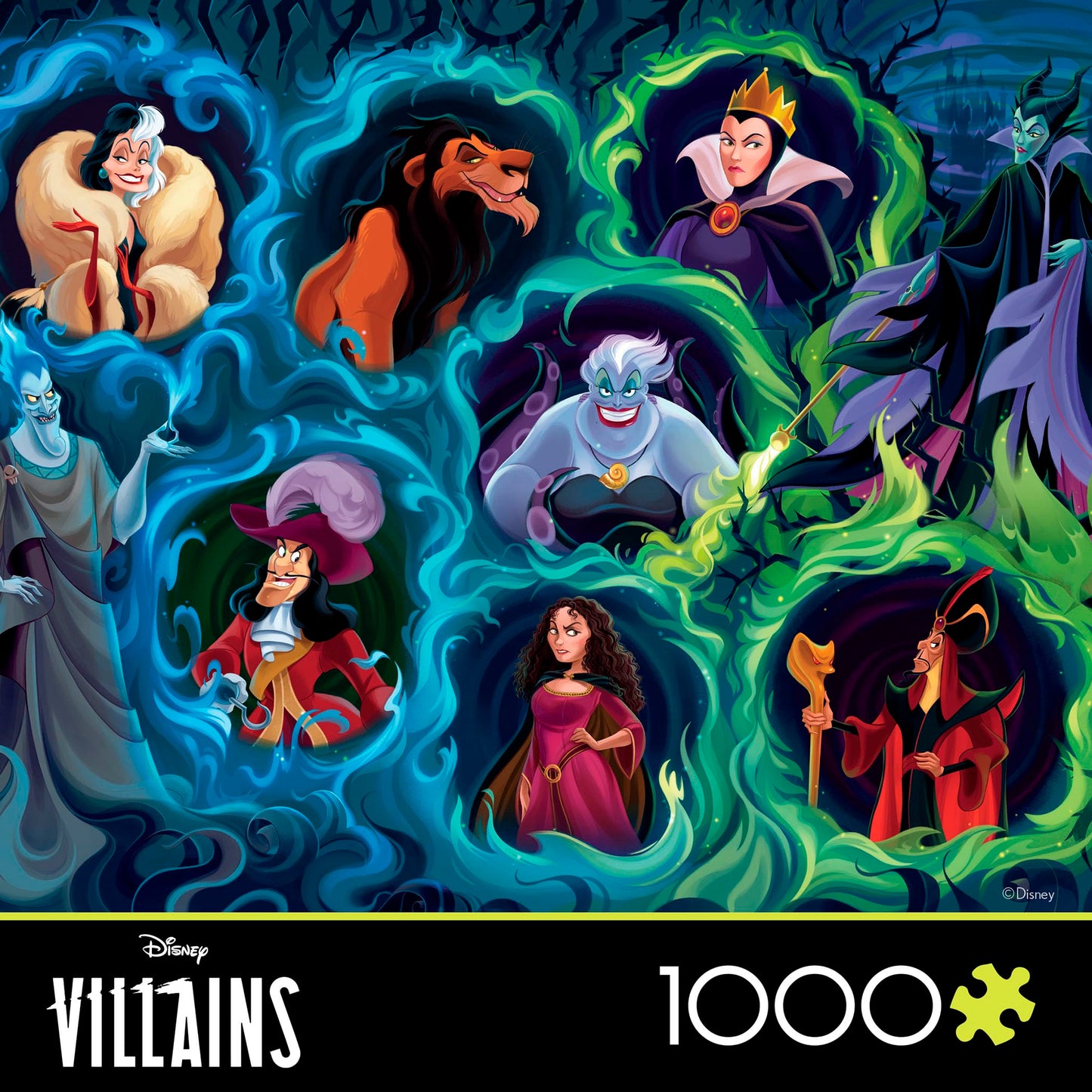 Ceaco - Disney - Villains - 1000 Piece Jigsaw Puzzle for Adults - Challenging Puzzle Perfect for Game Nights - Finished Size is 26.5 x 19