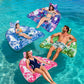 Ornnut XL Pool Floats Adult, 4 Packs Valued Pool Float Chairs for Adults & Kids, Upgraded Pool Chairs with Cupholders & 2 Handles, Summer Pool Toys