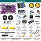 Adeept Smart Car Kit(Compatible with Arduino IDE), Line Tracking, Obstacle Avoidance, OLED Display, Ultrasonic Sensor, Wireless Remote Control, DIY