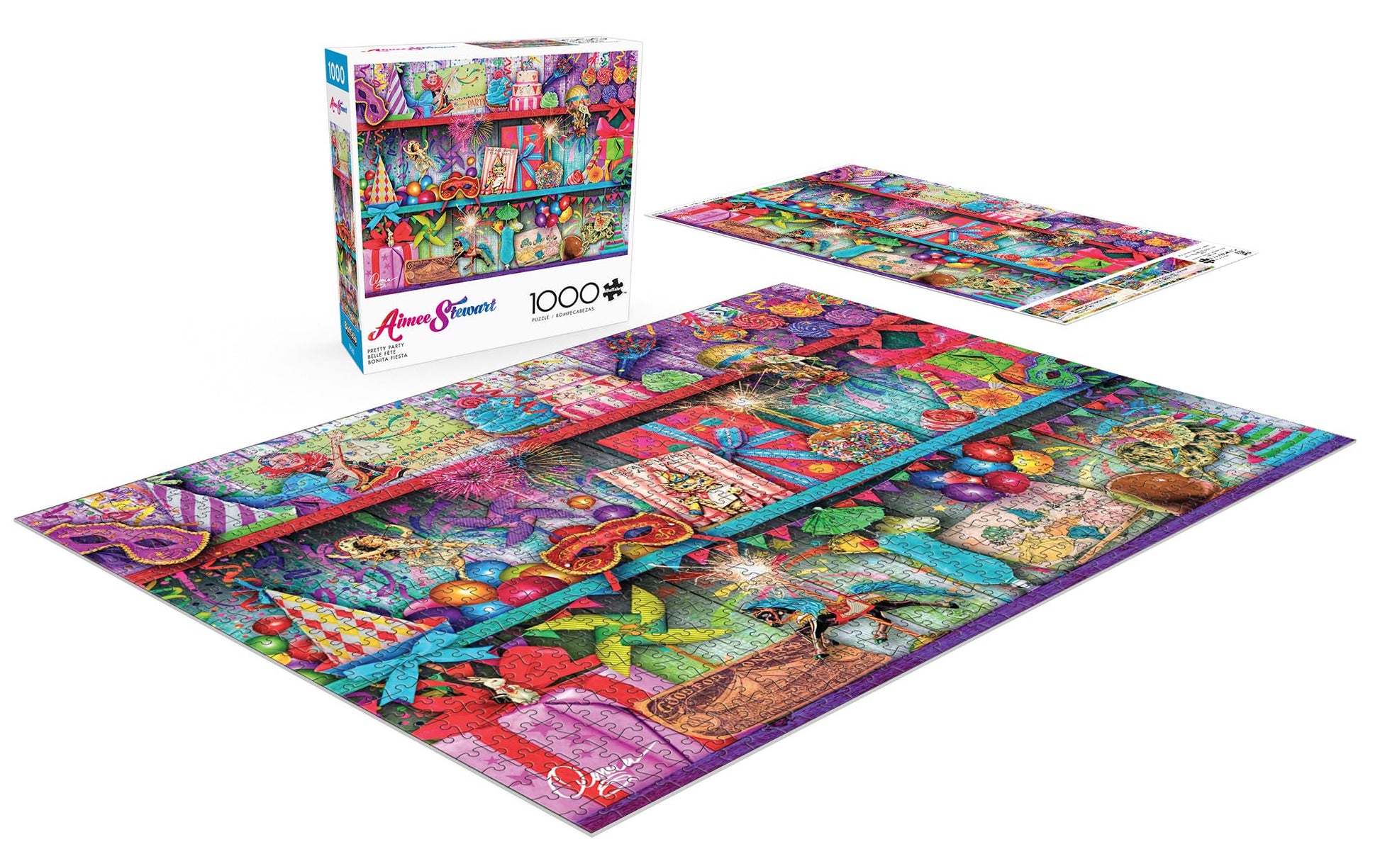 Buffalo Games Aimee Stewart, Pretty Party, 1000 Piece Puzzle, 26.75x19.75