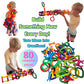 LAVIBI Click & Create Builder Set (80 pcs) - STEM Educational Interlocking Building Blocks for Kids Ages 2-7, Creative Construction Toy for Boys