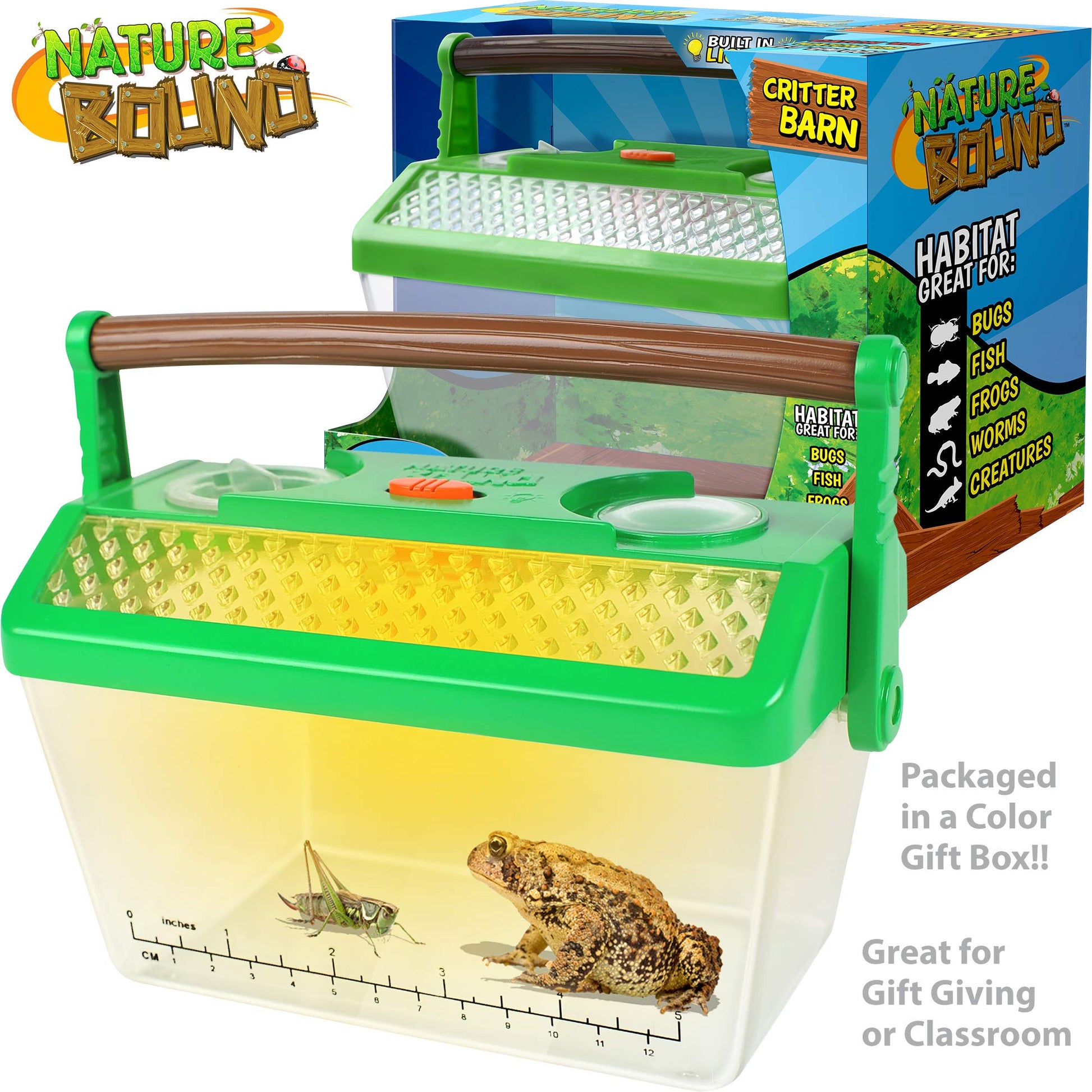 Nature Bound Bug Catcher Critter Barn Habitat | Bug Catcher Kit for Kids | Outdoor Nature Exploration Toys | Indoor/Outdoor Insect Collecting