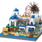 Apostrophe Games Santorini Building Block Set - 1380 Pieces - Model Building Blocks for Adults and Kids - Greece's Island Architecture Kit Famous