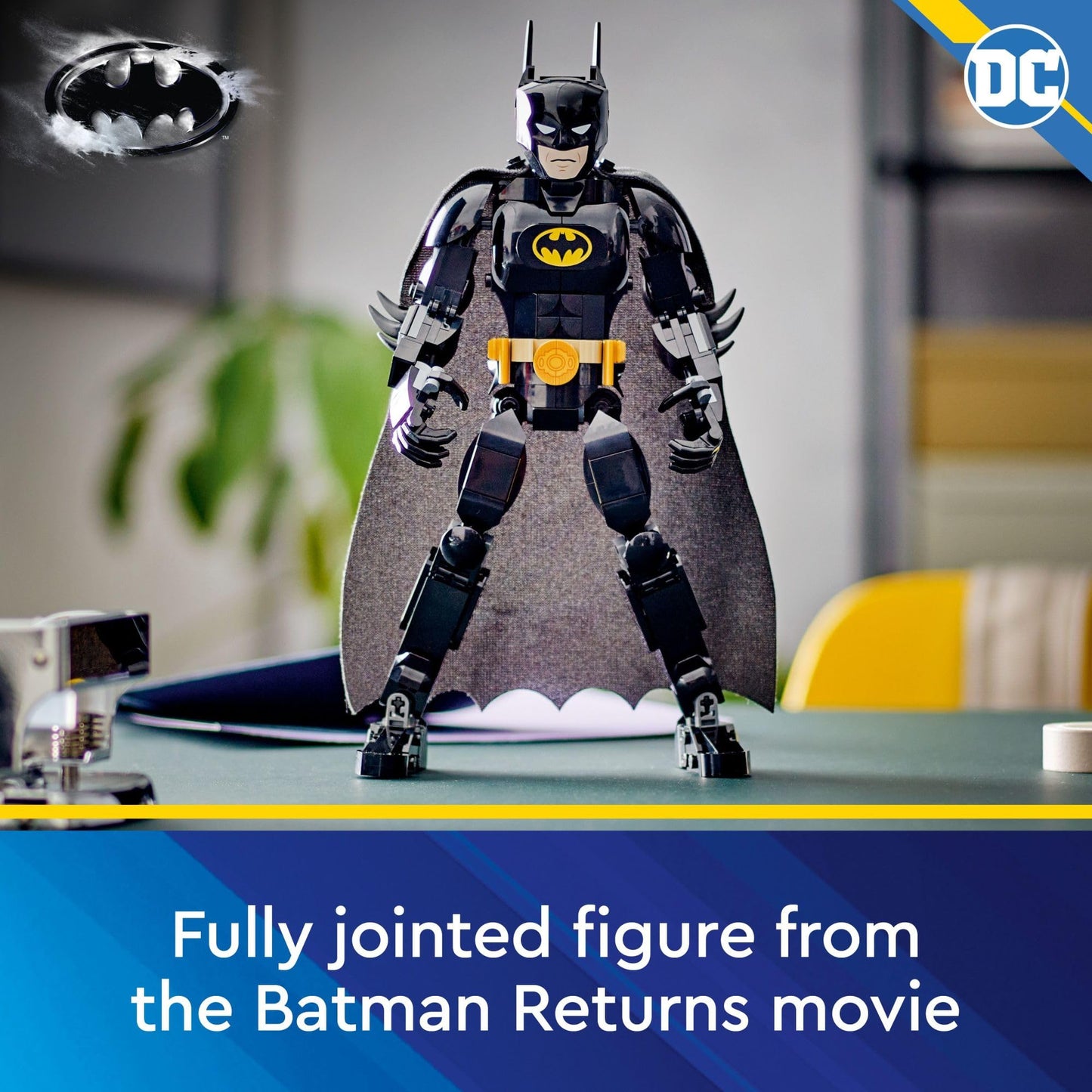 LEGO DC Batman Construction Figure 76259 Buildable DC Action Figure, Fully Jointed DC Toy for Play and Display with Cape and Authentic Details from