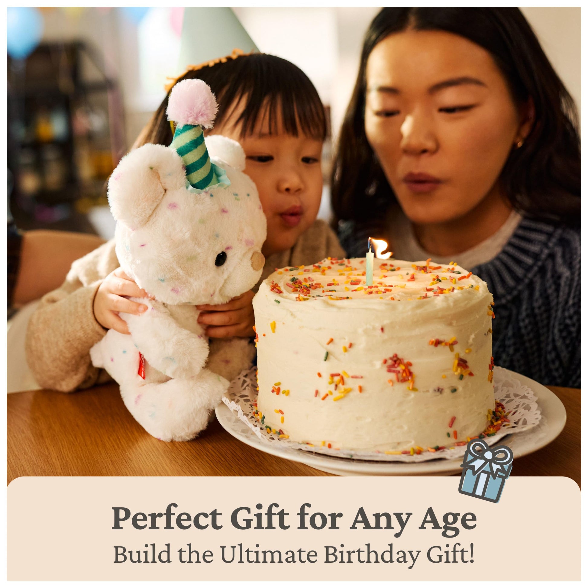 GUND Birthday Kai 10-Inch Teddy Bear Stuffed Animal with Birthday Hat