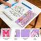 DEVPNR Clear American Mahjong Tile Bag with Zipper, Romantic Purple