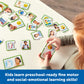 Learning Resources Feelings & Emotions Puzzle Cards - SEL, Emotional Regulation Tools for Kids, Toddlers Calming Corners, Montessori Essentials