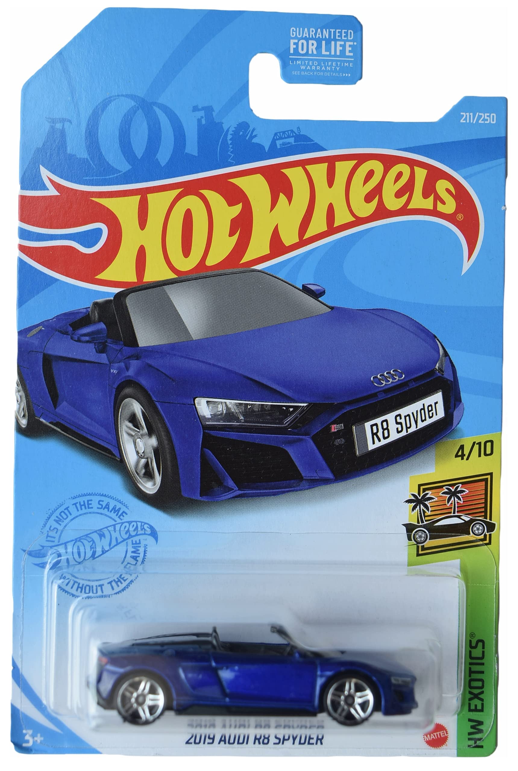 Hot Wheels 2019 Audi R8 Spyder, Exotics 4/10 - Blue