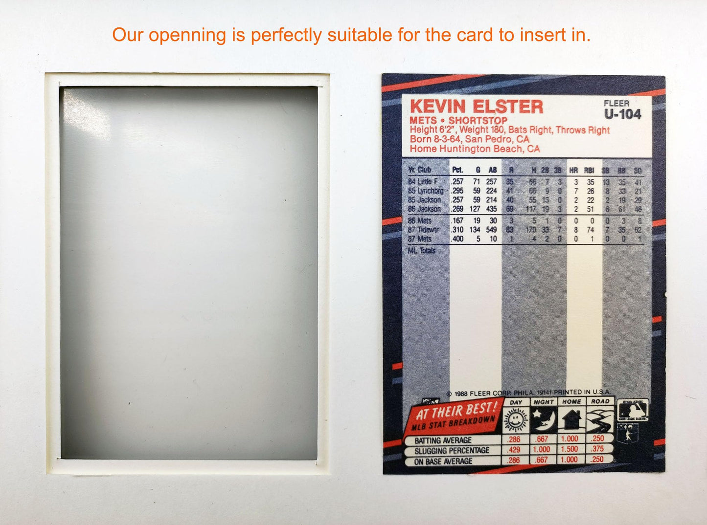 Trading Card Display Frame for 5 Standard Cards, 2 Pack, UV Protection, Black Pasted Double Mats, Sports Card Collector Wall Display, Holder for