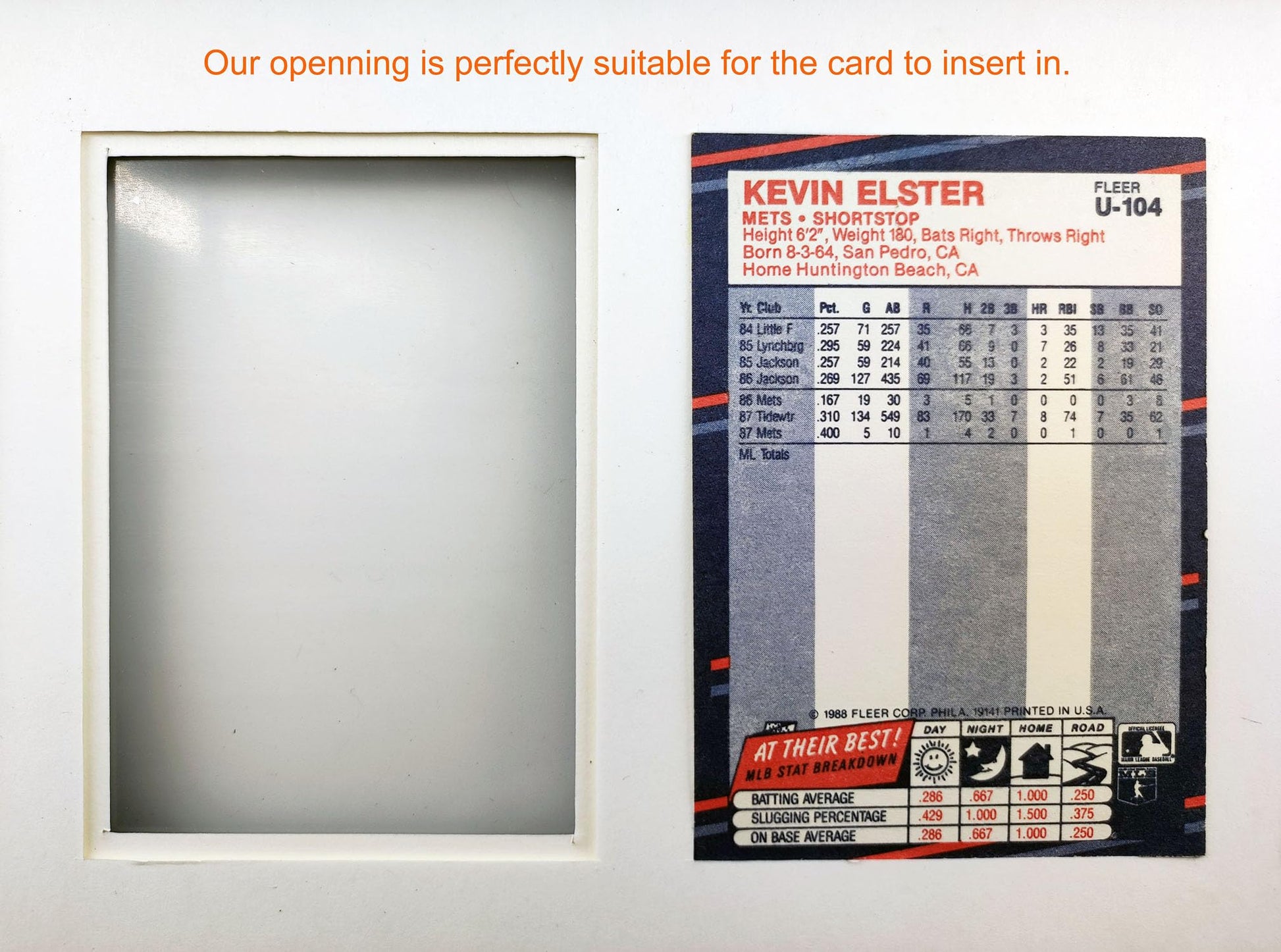 Trading Card Display Frame for 5 Standard Cards, 2 Pack, UV Protection, Black Pasted Double Mats, Sports Card Collector Wall Display, Holder for