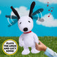 Peanuts Large 14" Snoopy Happy Dance Plush Interactive Toy with Music