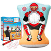 Preferred Toys Inflatable Baseball Pitching Target Toss for Kids, Red/Blue