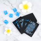 FNODGOING Poker Playing Cards Dice Sets Poker Table Cards PVC Stacking Cup Dice Grade AAA Precision Casino Craps Dice with Razor Edges and Corners