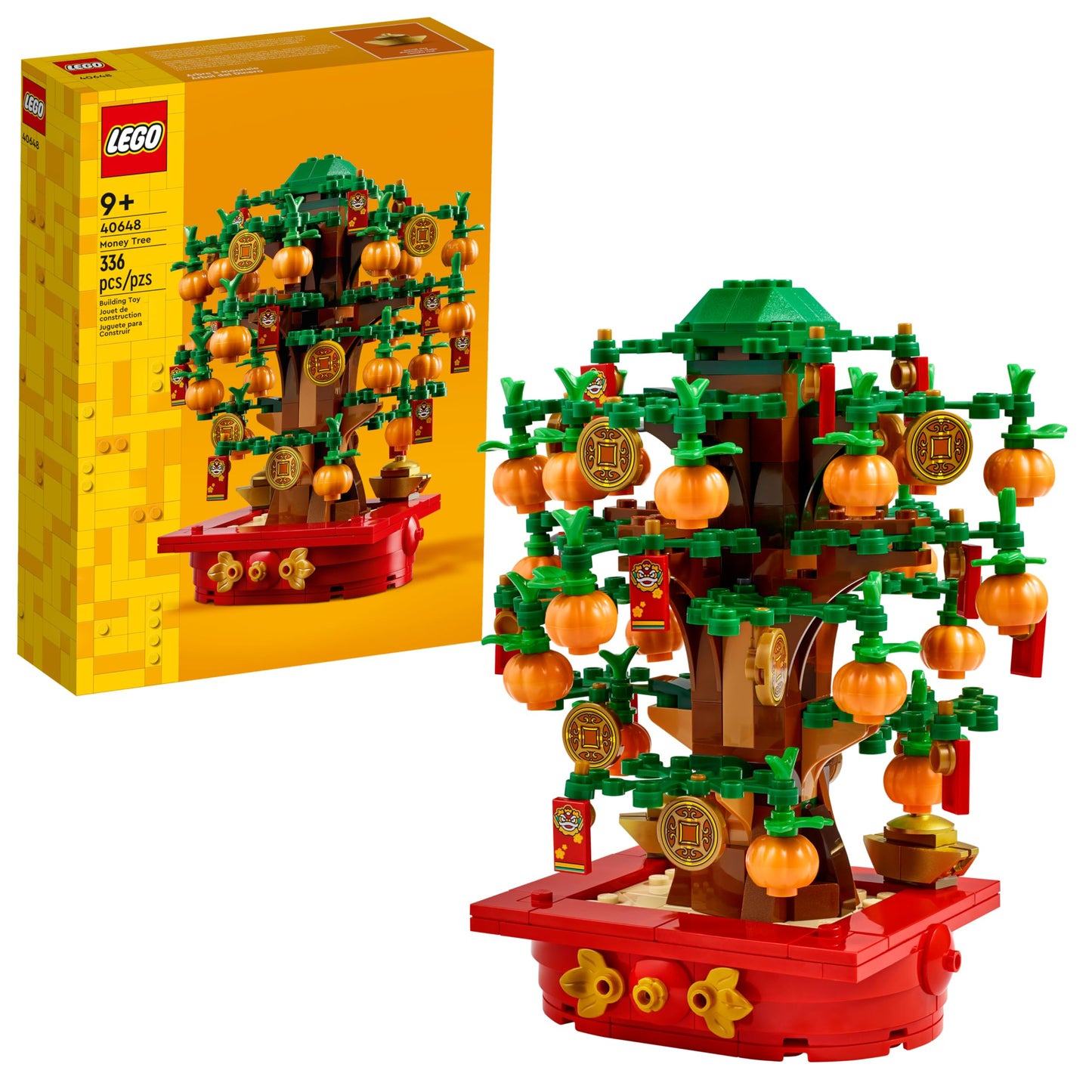LEGO Money Tree - Lunar New Year Building Toy - Kids Chinese Culture Learning and Educational Toy for Boys and Girls, Ages 9+ - Holiday Decorations