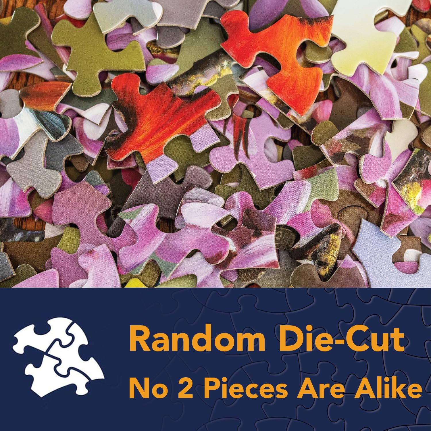 Bits and Pieces - Value Set of Three (3) 300 Piece Jigsaw Puzzles for Adults - Measures 18" x 24" - 300 pc Vibrant Blooming Branch House Countryside
