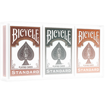 Bicycle Playing Cards 3 Deck Color Series Bundle. Collector's Bundle Including 3 Rider Back Decks Pumpkin, Cinnamon and Wintergreen. Includes Clear