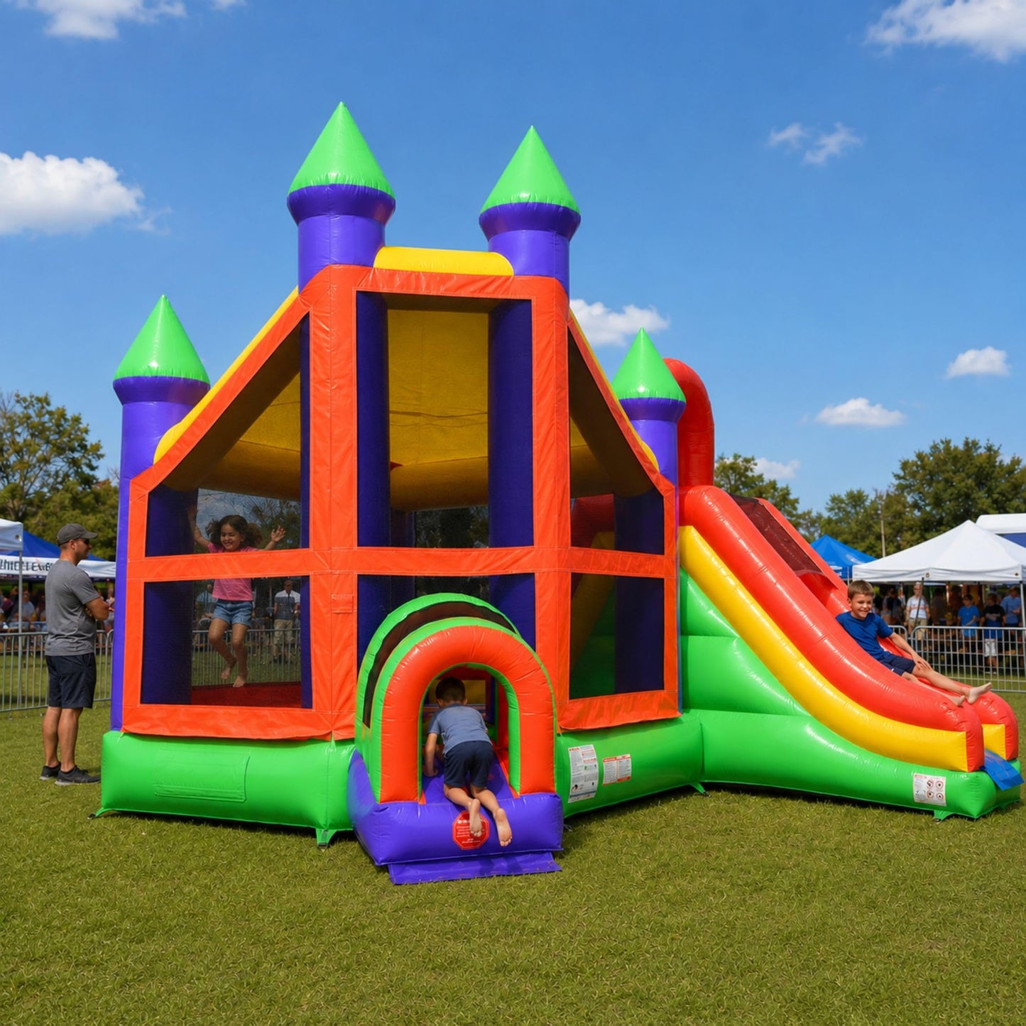 TentandTable Commercial Inflatable Bounce House with Slide