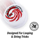 Yomega Raider Ex - Professional Responsive Ball Bearing yoyo, Great for Advanced String Tricks and Looping Play + 5 spacers + Extra 2 Strings (White)