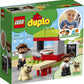 LEGO DUPLO Town Pizza Stand 10927 Pretend Play Pizza Set for Toddlers, Learning Toy for Kids Ages 2 and Over (18 Pieces)