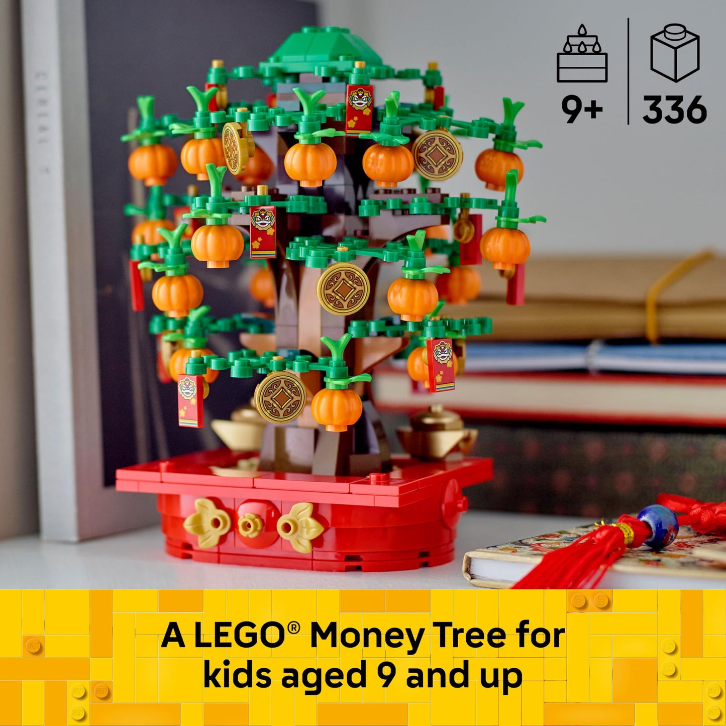 LEGO Money Tree - Lunar New Year Building Toy - Kids Chinese Culture Learning and Educational Toy for Boys and Girls, Ages 9+ - Holiday Decorations