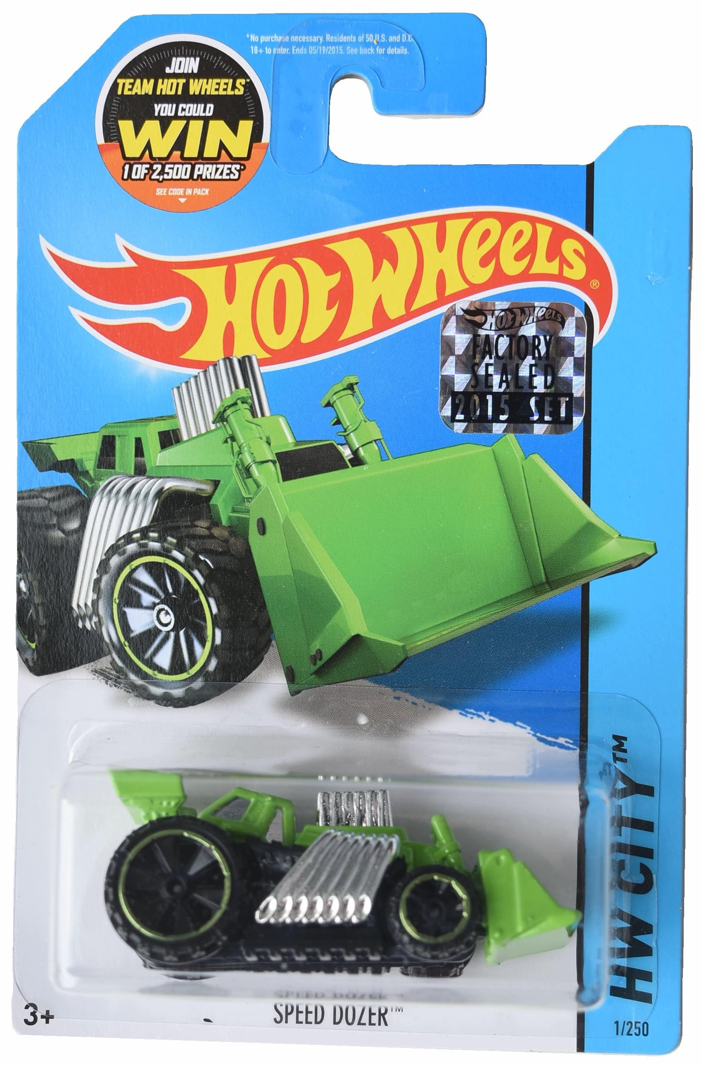 Hot Wheels Speed Dozer, HW City 1/250 [Green]