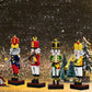 Christmas Nutcracker Building Kit - Xmas King and Soldier Set, a 4-in-1 for Teenagers as Puzzle Toys, Compatible with Lego for Desktop Ornament Model
