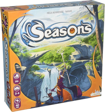 Seasons Board Game - Tactical Card and Dice Game for Wizards, Engaging Strategy Gameplay, Fun Family Game for Kids and Adults, 2-4 Players, Ages 14+