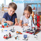 Space Exploration Shuttle Toys for 6 7 8 9 10 11 12 Year Old Kids, Girls, Boys, 12-in-1 STEM Projects Rocket Building Toy Kit with 3 Astronauts