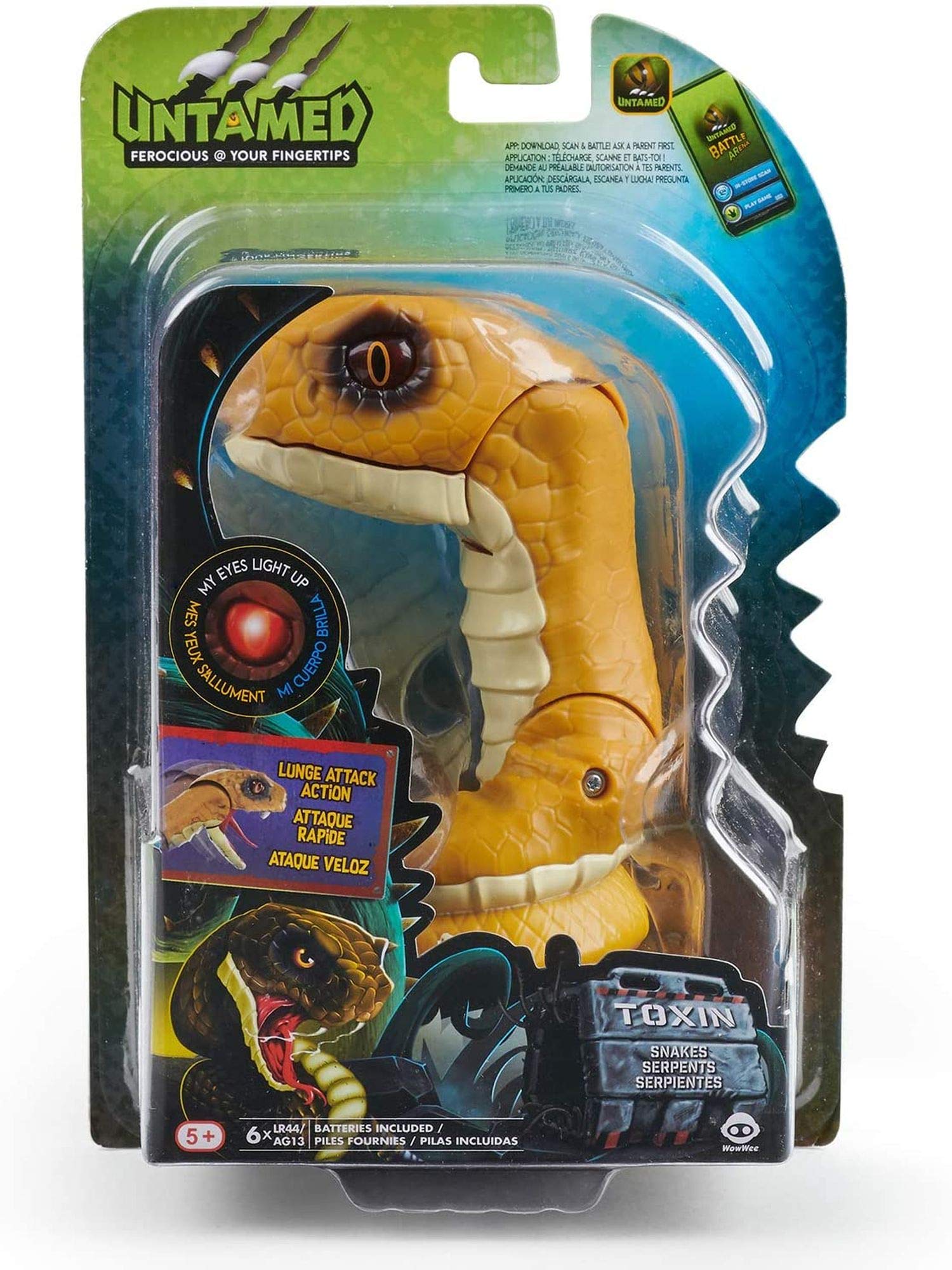WowWee Untamed Snakes - Toxin (Rattle Snake) - Interactive Toy