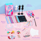 Klever Kits 400+PCS Fashion Design Crafts for Kids, Art and Crafts, DIY Sewing Kits with 3 Mannequins for Girls Aged 8-12, Birthday Presents, Toys