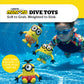 BigMouth Inc Minions Dive Toys for Pool - 3 Pack Kids Underwater Swimming Toy Set, Soft Neoprene Dive Sticks for Swim Practice, Pool Games & Summer