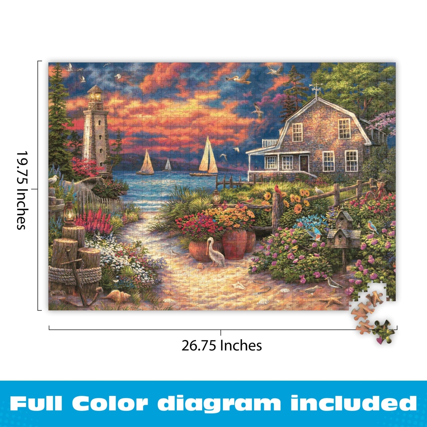 Buffalo Games - Peace After the Storm - 1000 Piece Jigsaw Puzzle for Adults