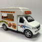 KinsFun Food Truck Die Cast Metal 5 inch Pullback Action