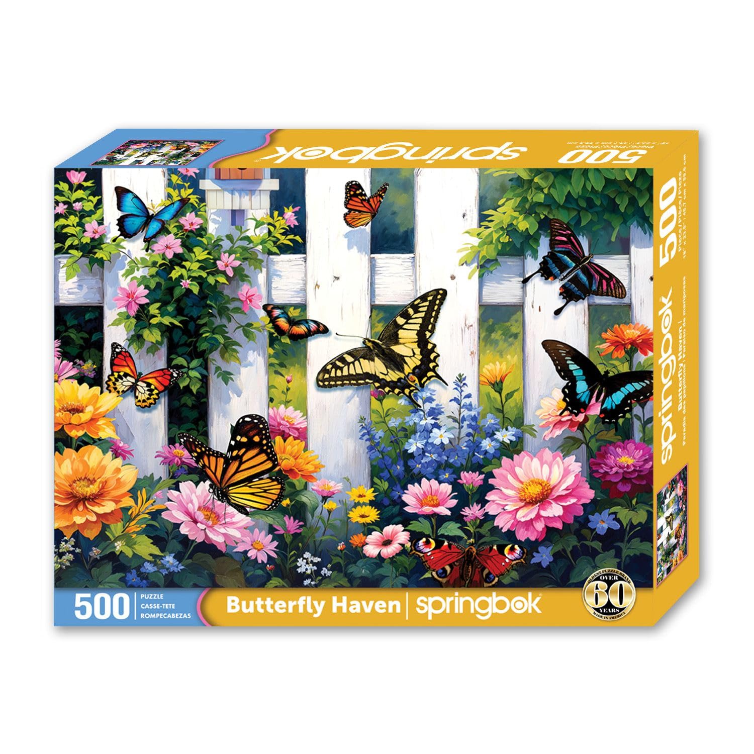 Springbok Butterfly Haven 500 Piece Jigsaw Puzzle for Adults
