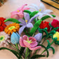 WeVeel Cozy Craftworks Chenille Stem Flower Craft Kit for Adults - CC 4 Flowers Bundle - Relaxing DIY Arts & Crafts Kit with All Supplies