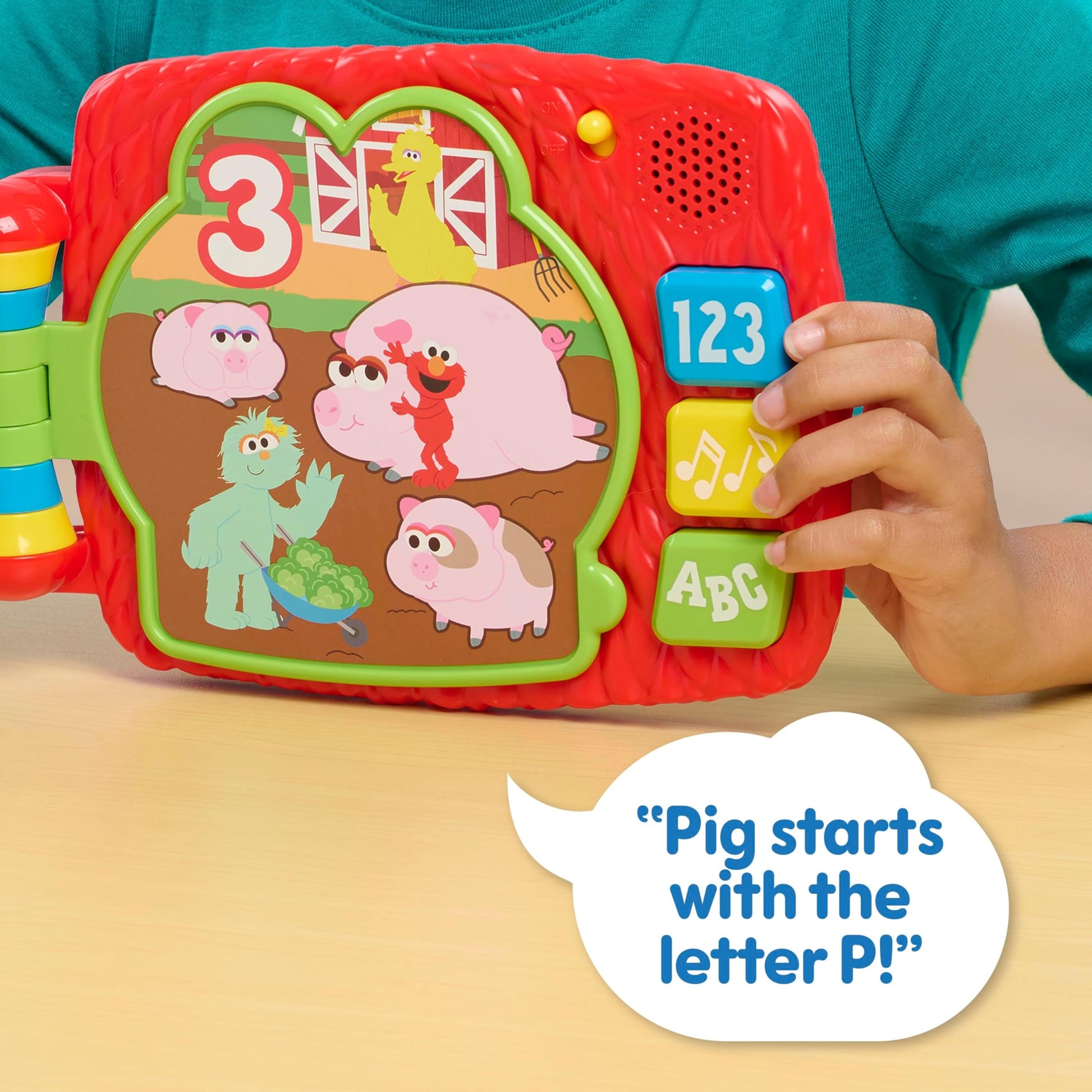 Sesame Street Elmo’s Lots to Learn 6.25 Inch Book, Learning and Education, Kids Toys for Ages 18 Month by Just Play