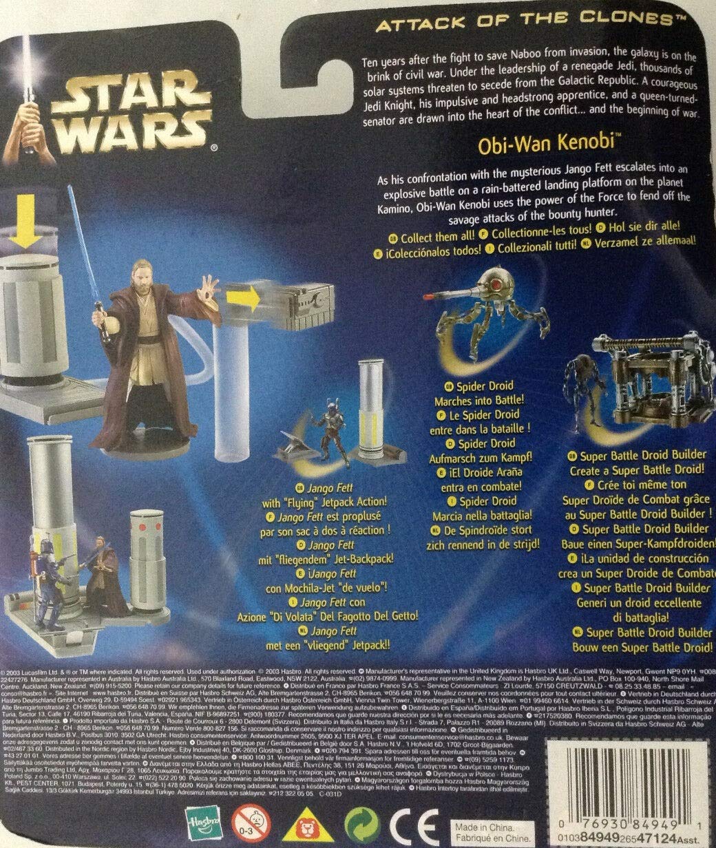 Obi Wan Kenobi Attack Of the Clones Kamino Showdown Deluxe figure set AOTC
