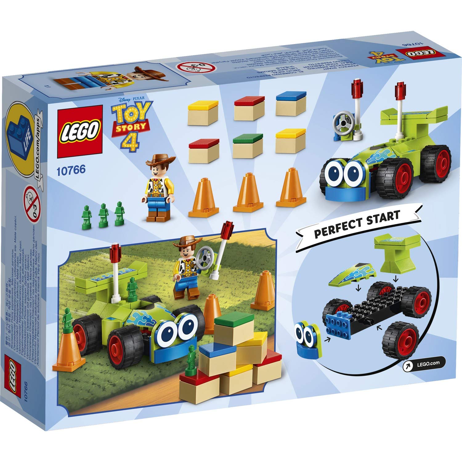 LEGO | Disney Pixar’s Toy Story 4 Woody & RC 10766 Building Kit (69 Pieces)