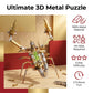 Steampunk Mechanical Scorpion Insect 3D Metal Puzzle 140+ Parts No Glue Screw Assembly DIY Hobby Birthday for Adults Teens 14+(Leveling Scorpion)